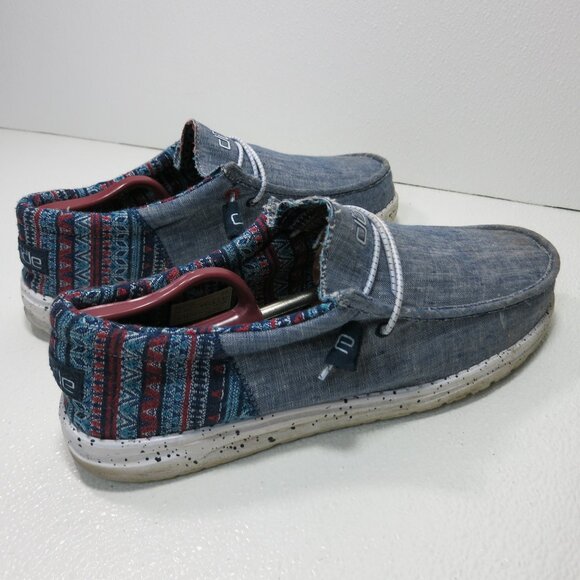 Hey Dude Wally Cloth Casual Comfort Men’s Footwear Oxfords Men's Shoes Size 12 - Picture 5 of 7